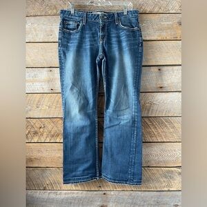 Buckle BKE Kate Bootcut Jeans Women's 32x31.5 Denim Blue Stretch